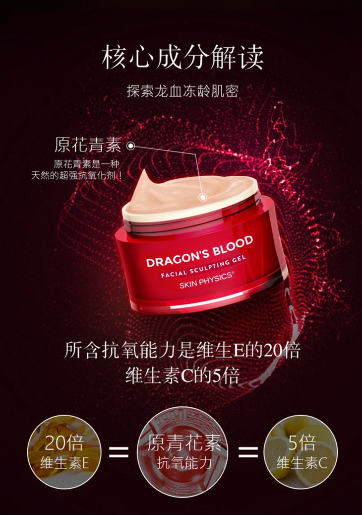 【保税仓】skin physics菲泽斯龙血冻龄焕颜凝胶50ml