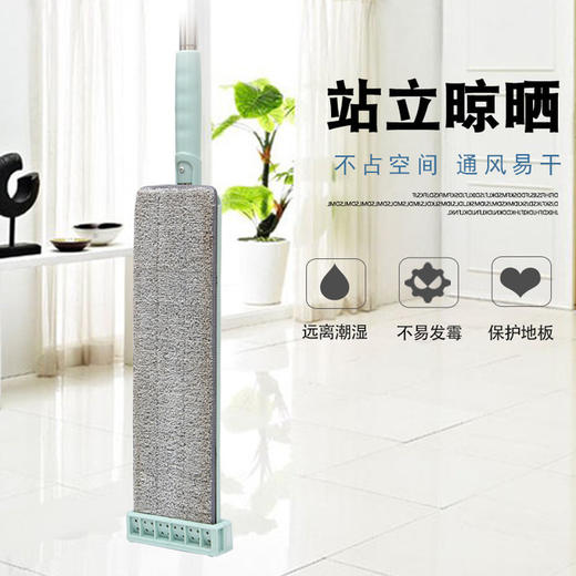 【抖音爆款 超大清洁面】免手洗胶棉拖把 大面积无死角 不脏手易收纳 强给力去污，无死角无残留！非百达乐美家，一推一拉，3秒挤水！ 商品图2