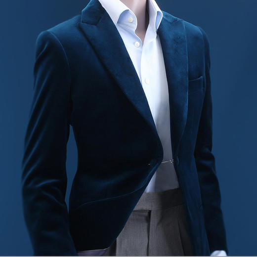 现代彩色塔士多-吸烟装\小礼服\丝绒夹克\秋冬休闲外套 商品图4