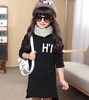 【童装】儿童装大女童长袖上衣中大童中长款加绒连帽卫衣秋冬装套 商品缩略图3