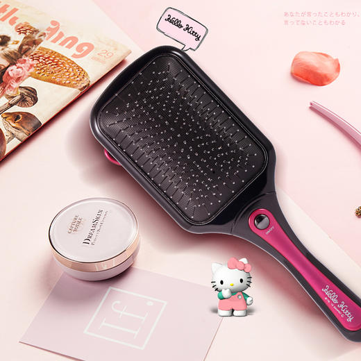 KOIZUMI日本小泉成器hellokitty猫气垫蛋卷头卷发懒人电动按摩梳JPY带授权招加盟代理 商品图3