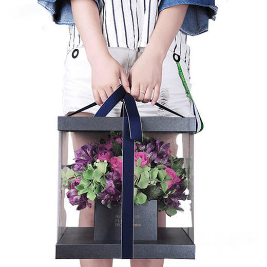 韩式手捧盒--方形--圆形 商品图2