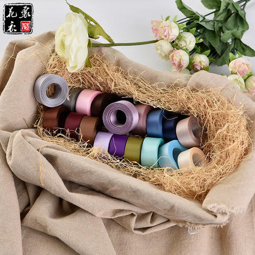 2.5cm 纯色缎带 80码 商品图2