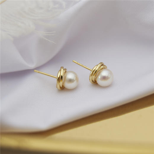 Pearl moments Lady Thatcher 天然淡水珍珠耳钉 商品图4