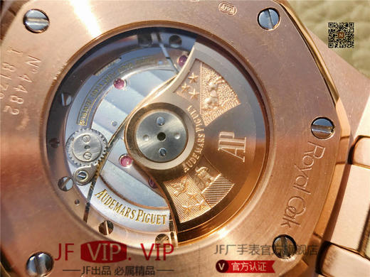 爱彼皇家橡树15400满天星系列 全表壳镶满钻 搭载9015改原装cal.3120超薄自动机芯 意大利牛皮表带 镶钻原装表扣 商品图13