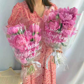 网红 玻璃纸（英文）加厚 彩玻