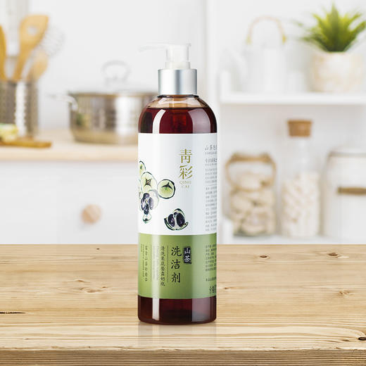 青彩山茶洗洁剂3瓶装 山茶籽植物皂低泡洗碗洗蔬果液驱蟑螂洗洁精 商品图1