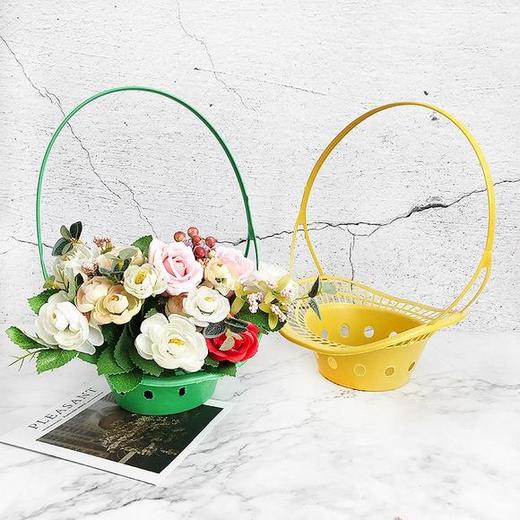 清明-塑料手提篮-收腰篮-小圆篮-绿篮子《不参与包邮》 商品图2