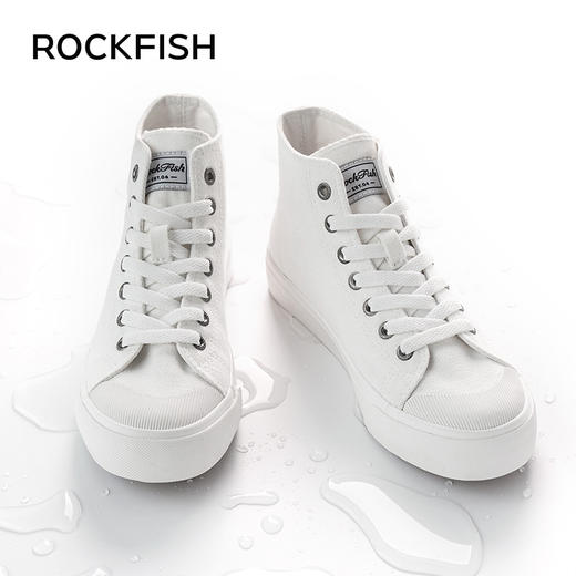 【防泼水面料】英国Rockfish746防泼水休闲户外防泼水高帮款帆布鞋 商品图1