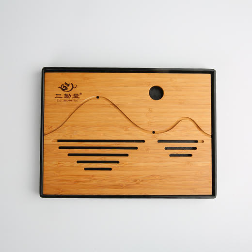 茶盘.竹缘山水（方黑） 商品图0