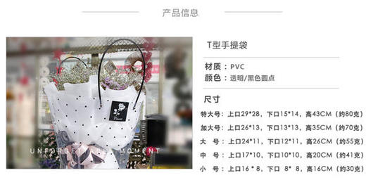 T型透明手提袋（正方-长方） 商品图1