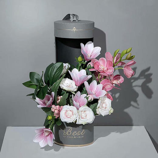 万花筒圆形抱抱桶花盒 商品图1