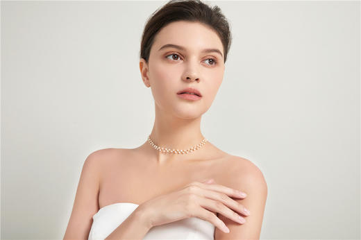 Pearl moments 小仙女 手工编织 18K材质 天然淡水珍珠项链 商品图7
