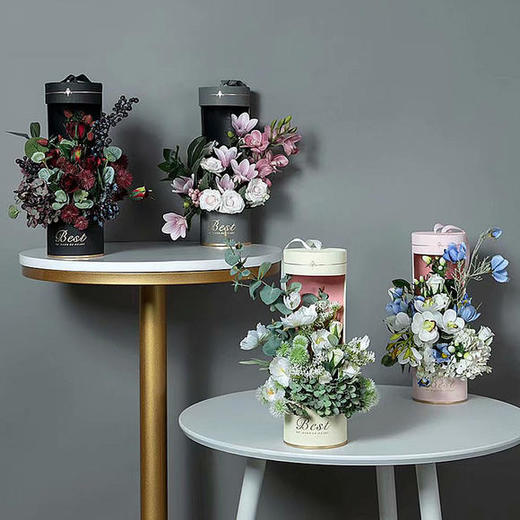 万花筒圆形抱抱桶花盒 商品图0