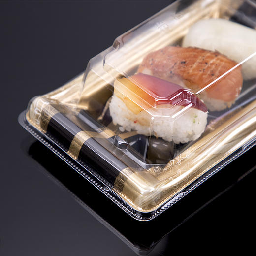 喇叭花寿司盒子印花一次性外卖打包盒三文鱼刺身拼盘商用包装盒 商品图2