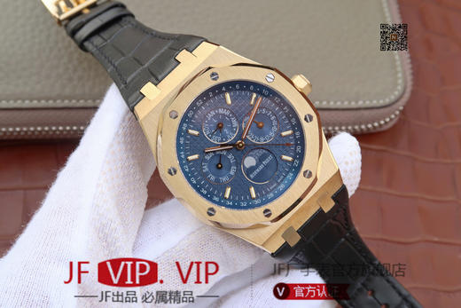 JF爱彼皇家橡树26574。功能：日期显示、星期显示、月份显示、年历显示、万年历、月相进口机克隆原装5134自动机械机芯, 商品图1