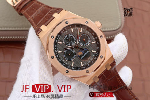 JF爱彼皇家橡树26574。功能：日期显示、星期显示、月份显示、年历显示、万年历、月相进口机克隆原装5134自动机械机芯, 商品图1