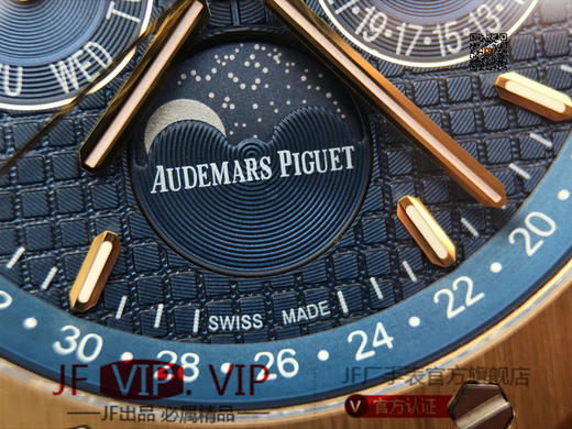 JF爱彼皇家橡树26574。功能：日期显示、星期显示、月份显示、年历显示、万年历、月相进口机克隆原装5134自动机械机芯, 商品图6