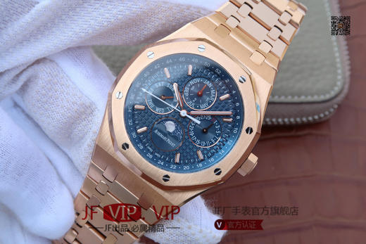 JF爱彼皇家橡树26574。功能：日期显示、星期显示、月份显示、年历显示、万年历、月相进口机克隆原装5134自动机械机芯,41毫米,男士手表腕表 商品图2