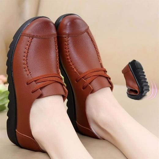 LN-6018秋季平底休中老年圆头防滑软底妈妈单鞋  XCX 商品图1