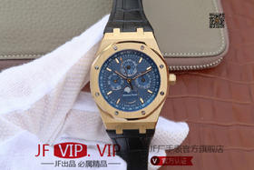 JF爱彼皇家橡树26574。功能：日期显示、星期显示、月份显示、年历显示、万年历、月相进口机克隆原装5134自动机械机芯,