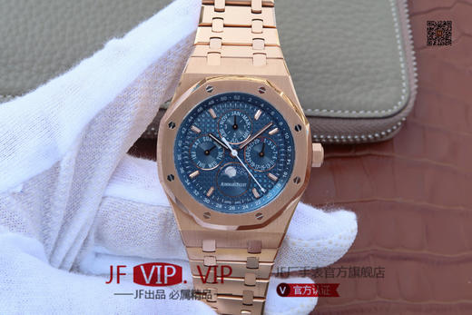 JF爱彼皇家橡树26574。功能：日期显示、星期显示、月份显示、年历显示、万年历、月相进口机克隆原装5134自动机械机芯,41毫米,男士手表腕表 商品图0