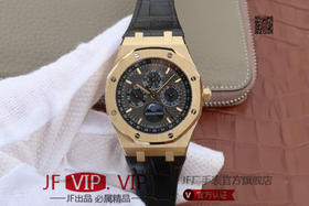 JF爱彼皇家橡树26574。功能：日期显示、星期显示、月份显示、年历显示、万年历、月相进口机克隆原装5134自动机械机芯,