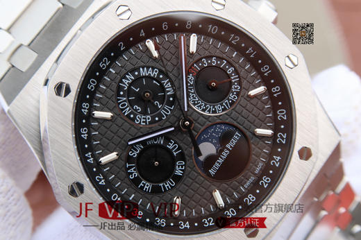 JF爱彼皇家橡树26574。功能：日期显示、星期显示、月份显示、年历显示、万年历、月相进口机克隆原装5134自动机械机芯, 商品图3