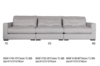 NS家居nsfurniture软包布艺多人位组合沙发NSSF-5199-70/05/80 商品缩略图0