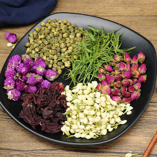 礼品玫瑰花茶菊花茶饮组合茶6瓶礼盒装伴手礼 商品图1