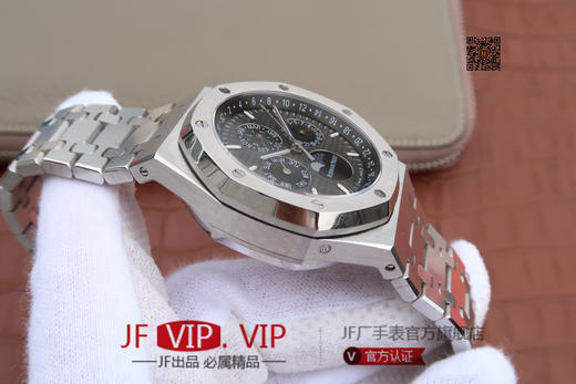 JF爱彼皇家橡树26574。功能：日期显示、星期显示、月份显示、年历显示、万年历、月相进口机克隆原装5134自动机械机芯, 商品图9