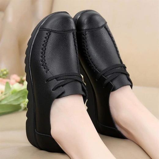 LN-6018秋季平底休中老年圆头防滑软底妈妈单鞋  XCX 商品图3