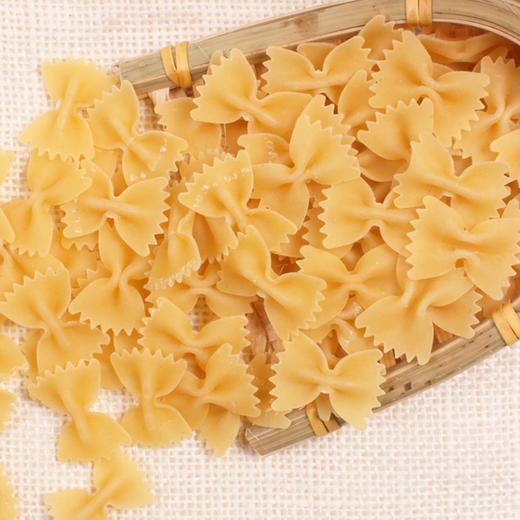 进口公鸡蝴蝶形意大利面500g5人份意面家用速食意粉螺旋面蝴蝶面