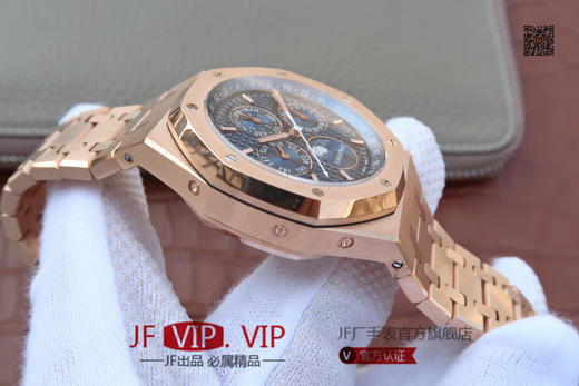 JF爱彼皇家橡树26574。功能：日期显示、星期显示、月份显示、年历显示、万年历、月相进口机克隆原装5134自动机械机芯,41毫米,男士手表腕表 商品图9