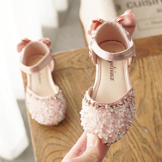 【女童童鞋】韩版水钻软底女童半凉鞋公主鞋儿童鞋子春款女孩皮鞋 商品图4