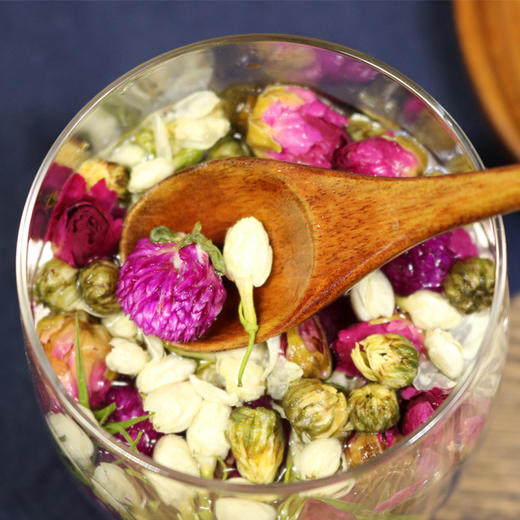 礼品玫瑰花茶菊花茶饮组合茶6瓶礼盒装伴手礼 商品图2