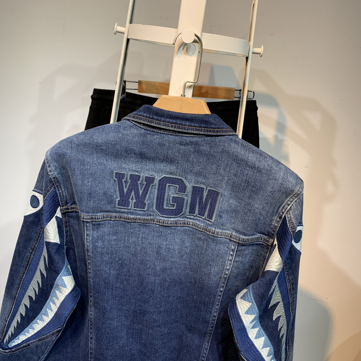 a.p 鲨鱼w.g.m系列 重水洗 牛仔丹宁夹克外套 wt241