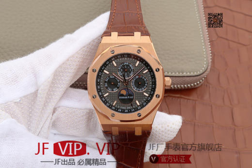 JF爱彼皇家橡树26574。功能：日期显示、星期显示、月份显示、年历显示、万年历、月相进口机克隆原装5134自动机械机芯, 商品图0