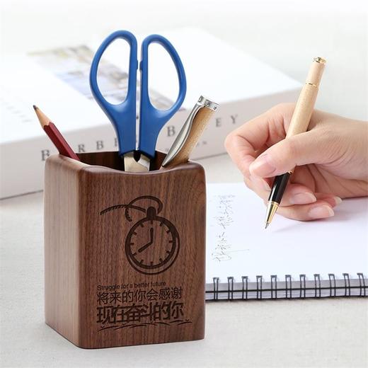 初心| 木质创意时尚办公收纳笔筒摆件 商品图3