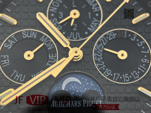 JF爱彼皇家橡树26574。功能：日期显示、星期显示、月份显示、年历显示、万年历、月相进口机克隆原装5134自动机械机芯, 商品图7