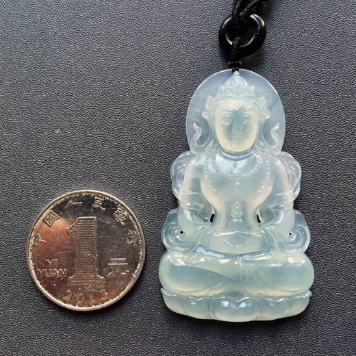 冰种手工精雕翡翠度母 商品图3