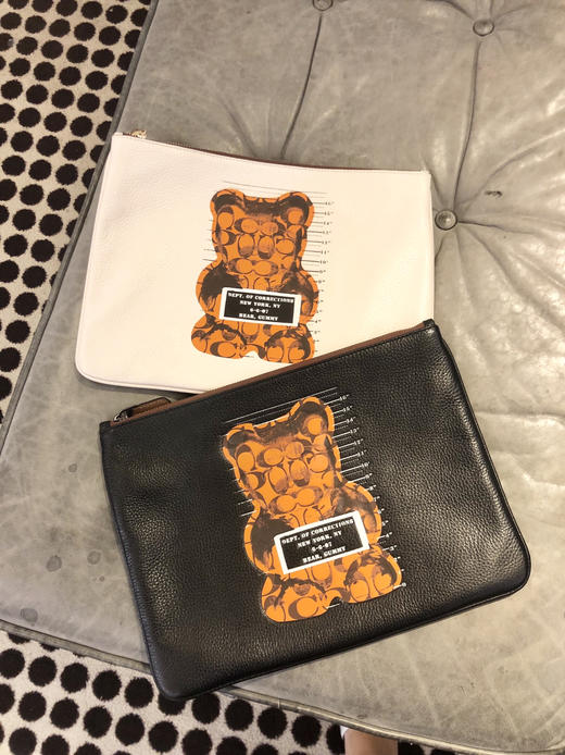 coach限量版小熊ipad包大手包