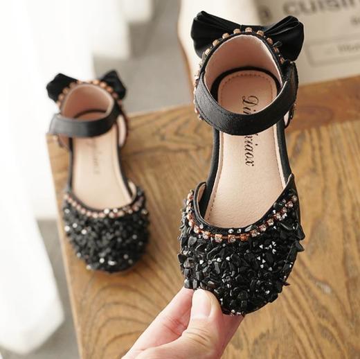 【女童童鞋】韩版水钻软底女童半凉鞋公主鞋儿童鞋子春款女孩皮鞋 商品图2