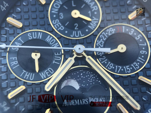 JF爱彼皇家橡树26574。功能：日期显示、星期显示、月份显示、年历显示、万年历、月相进口机克隆原装5134自动机械机芯, 商品图7