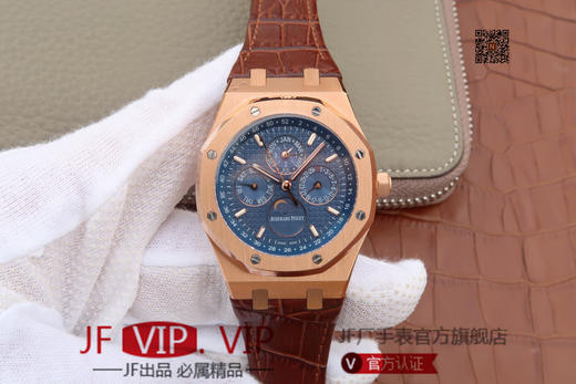 JF爱彼皇家橡树26574。功能：日期显示、星期显示、月份显示、年历显示、万年历、月相进口机克隆原装5134自动机械机芯, 商品图0