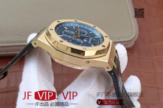 JF爱彼皇家橡树26574。功能：日期显示、星期显示、月份显示、年历显示、万年历、月相进口机克隆原装5134自动机械机芯, 商品图9