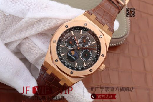 JF爱彼皇家橡树26574。功能：日期显示、星期显示、月份显示、年历显示、万年历、月相进口机克隆原装5134自动机械机芯, 商品图2