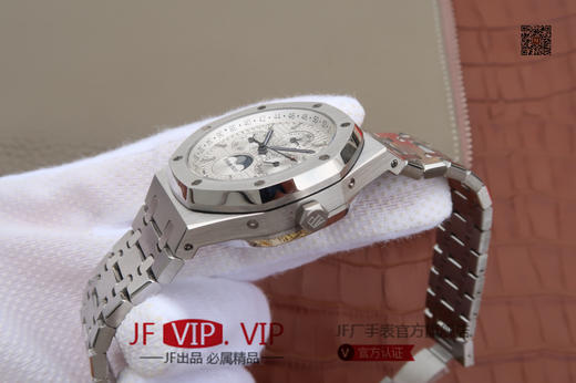 JF爱彼皇家橡树26574。功能：日期显示、星期显示、月份显示、年历显示、万年历、月相进口机克隆原装5134自动机械机芯, 商品图8