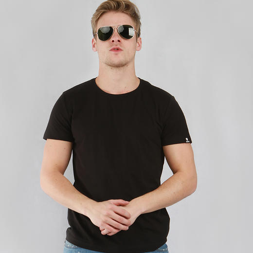 纯色光板短袖T恤打底汗衫纯棉体恤 商品图0