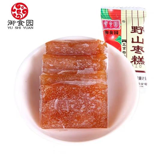 果脯铺子 御食园 野山枣糕500g 老北京小吃 酸甜可口 商品图2